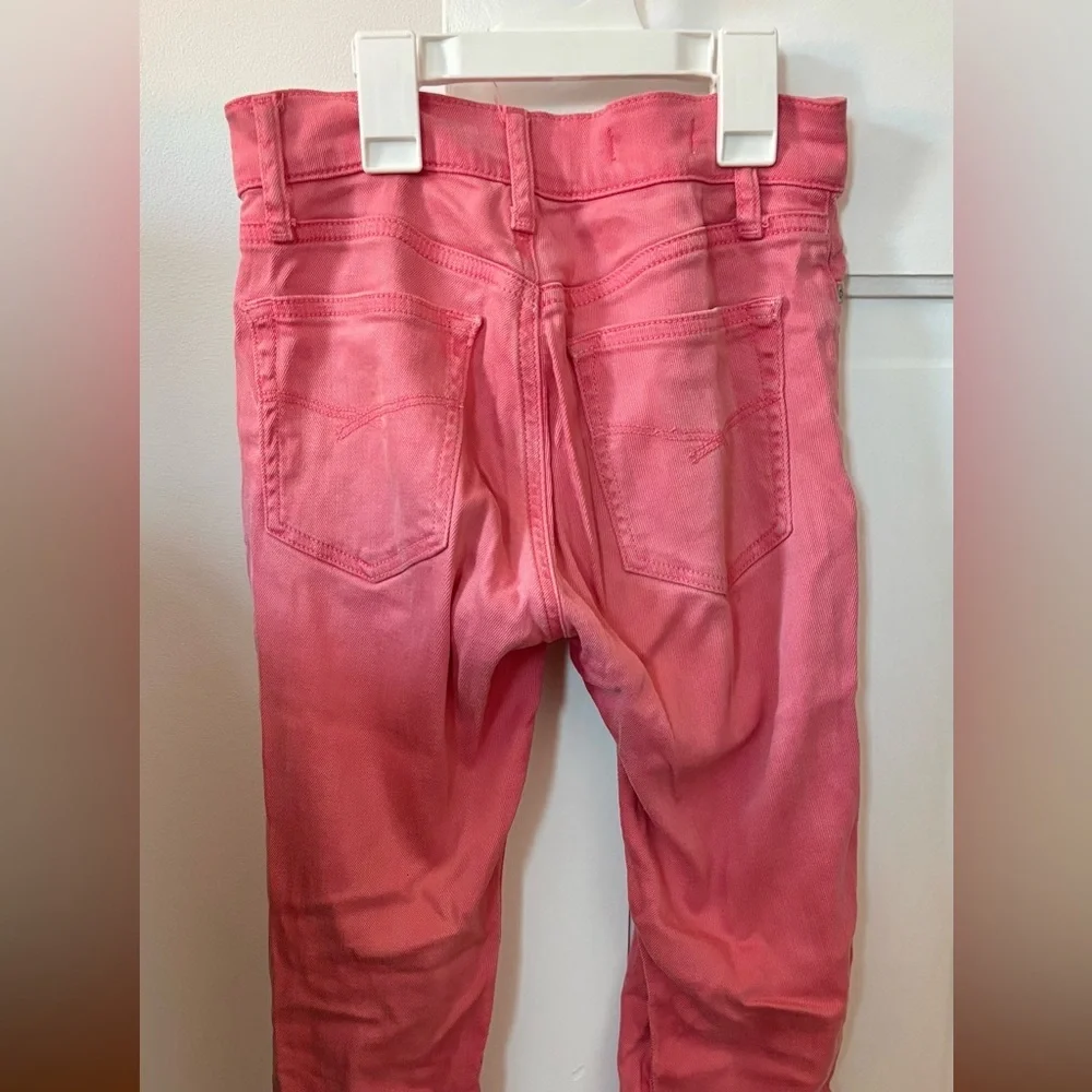 GAP Pink Skinny Jeggings Size 00 Stretch Denim Mid Rise Pants Womens